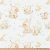 Printed Cotton SAYUN White / Yellow